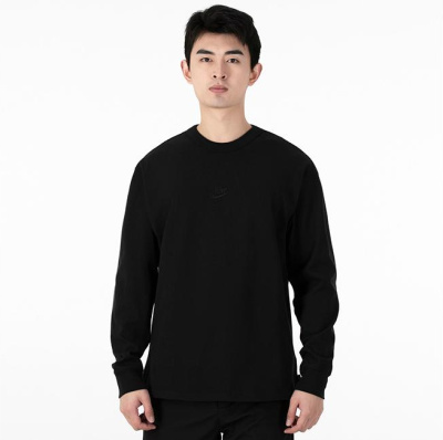 

Long Sleeve Black Black Logo, Чёрный