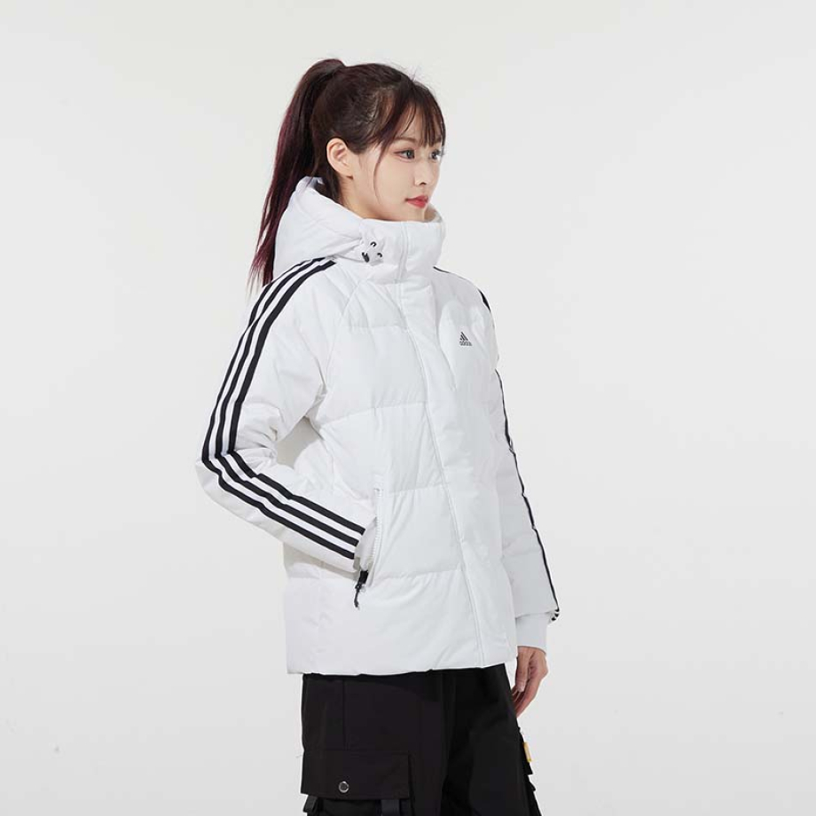 Adidas down 2025 jacket white