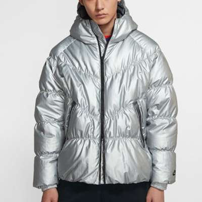 

Down Hooded Jacket Silver, Серый