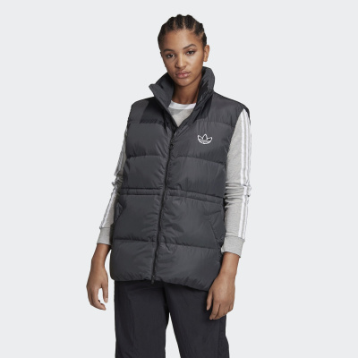 

Down Vest Women Black, Чёрный