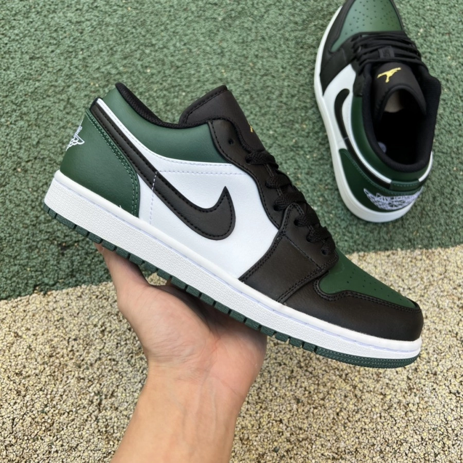 Air Jordan 1 Low Green Toe фото