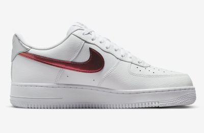

White/Picante Red, Nike Air Force 1 Low White/Picante Red