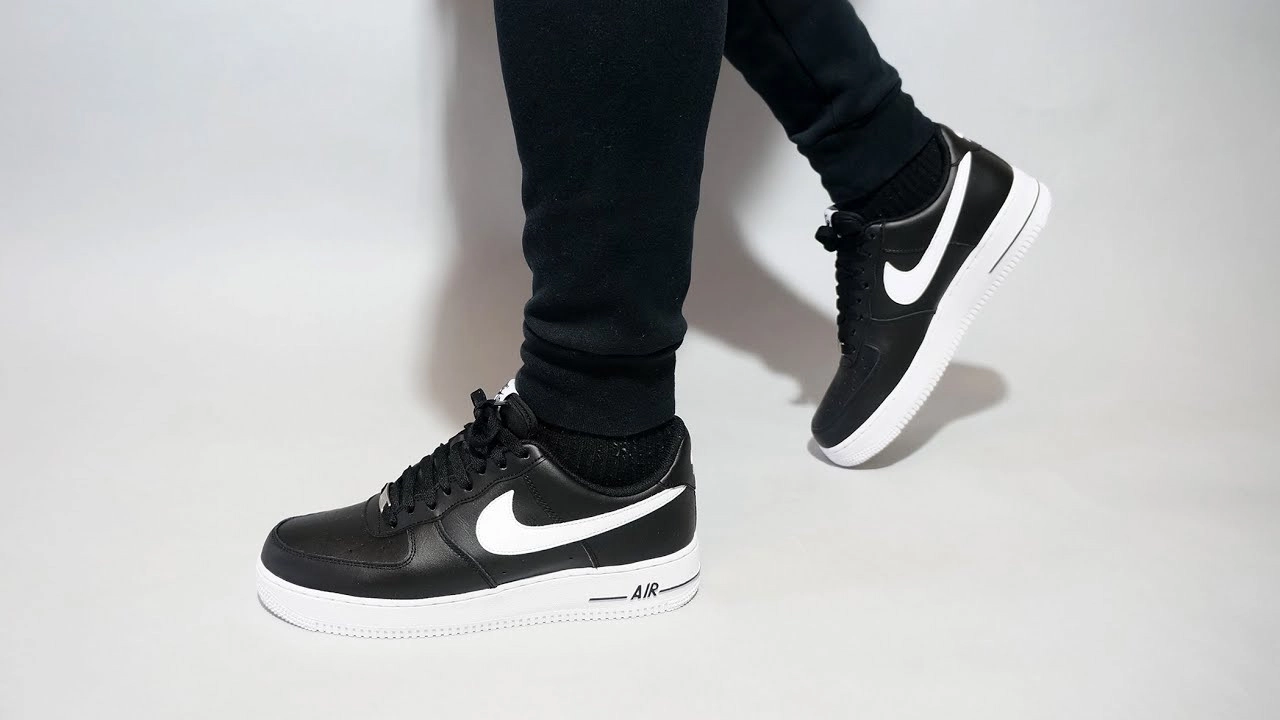 Air Force 1 Low Black White фото