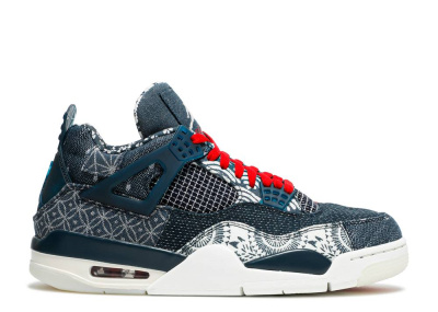 

Sashiko, Синий, Air Jordan 4