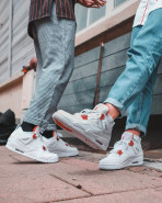 Air Jordan 4 Orange Metallic фото