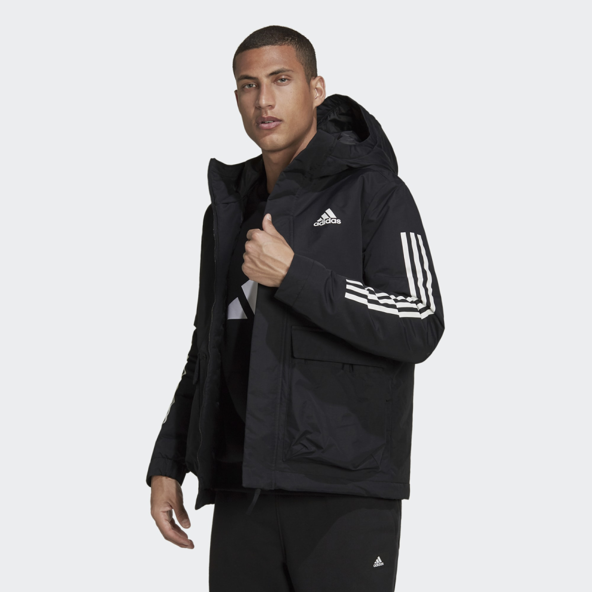 Adidas three hot sale stripes jacket