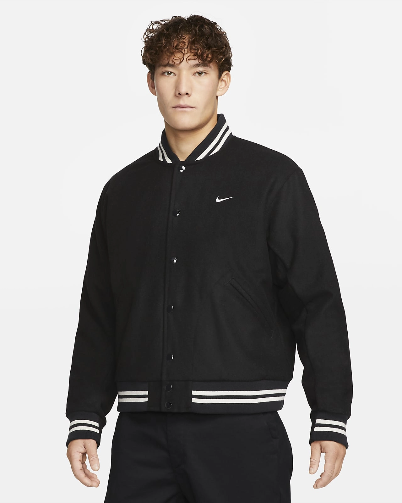 Authentics Varsity Jacket Black