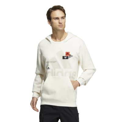 Big Logo Chest Hoodie White