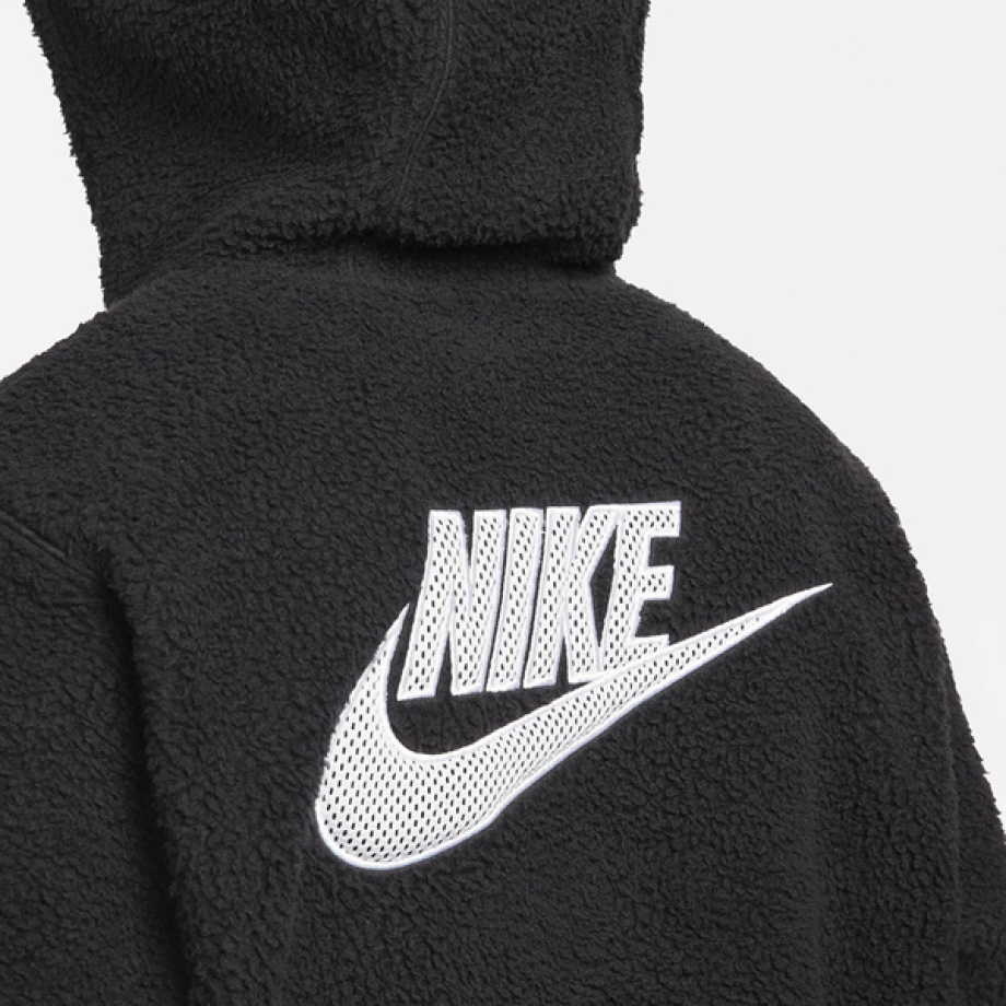 Nike sportswear swoosh sherpa pullover hoodie sale