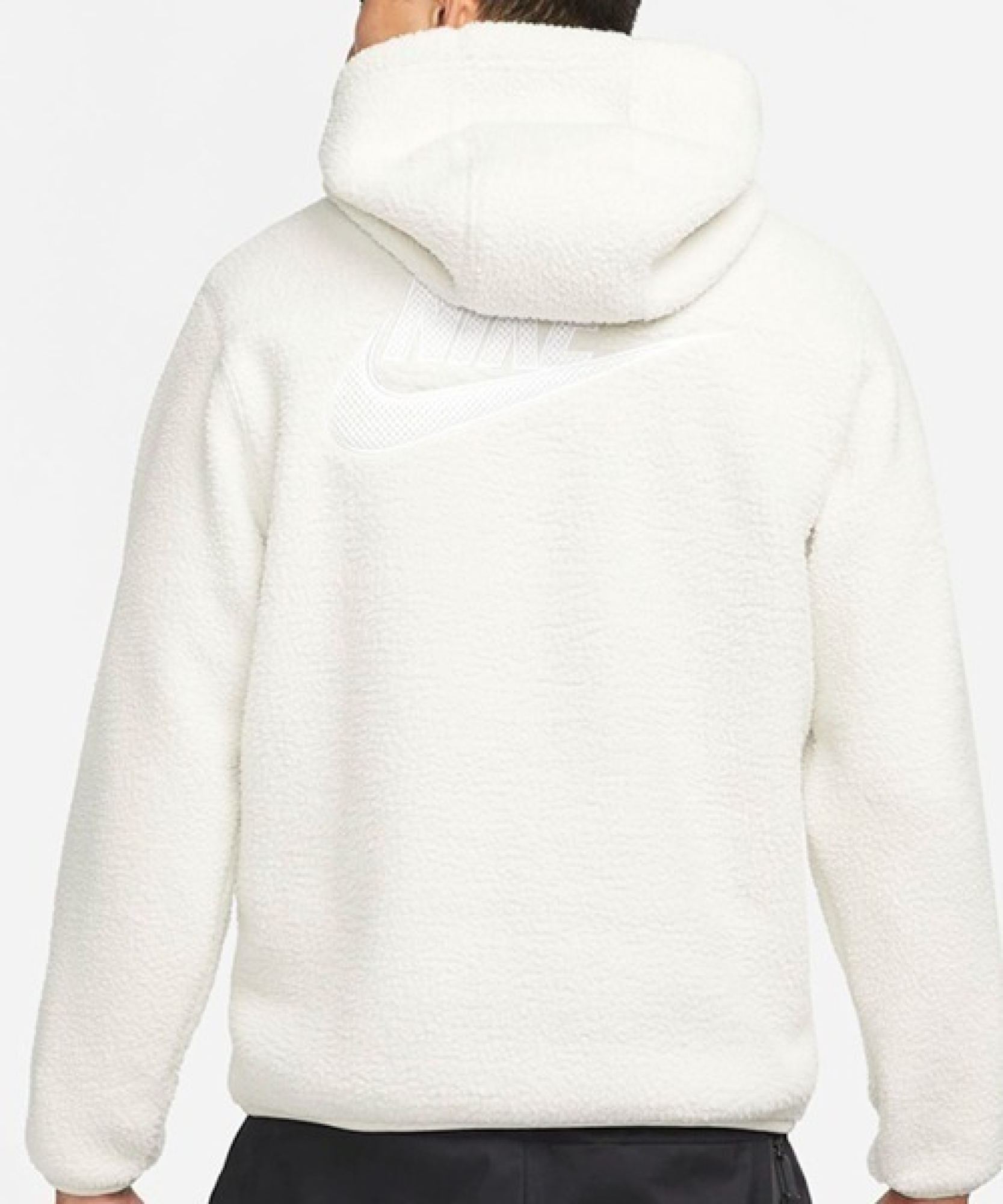 Nike Sherpa Hoodie White White Logo DD5014072 Meet Market