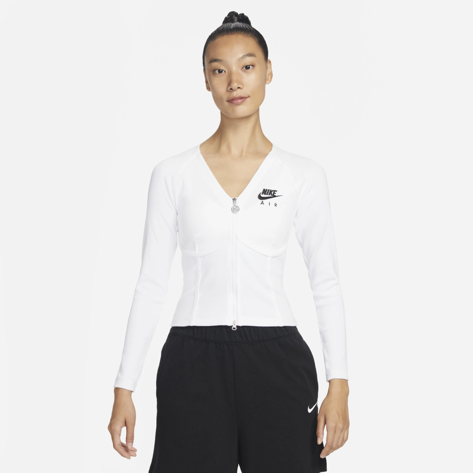 Zip Long Sleeve White