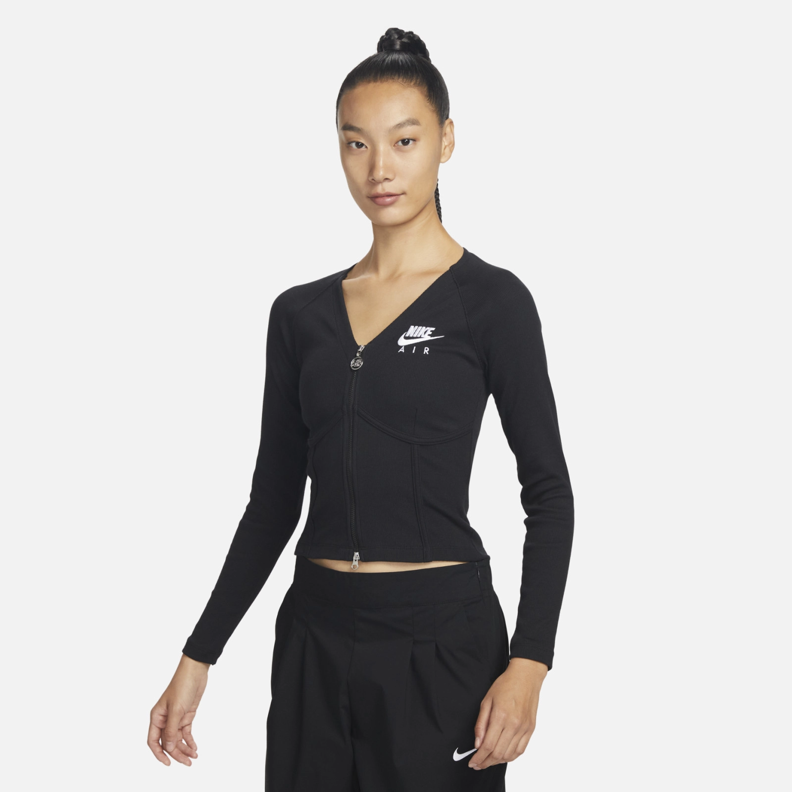 Zip Long Sleeve Black