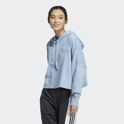 

Short Hoodie Oversize Light Blue, Голубой