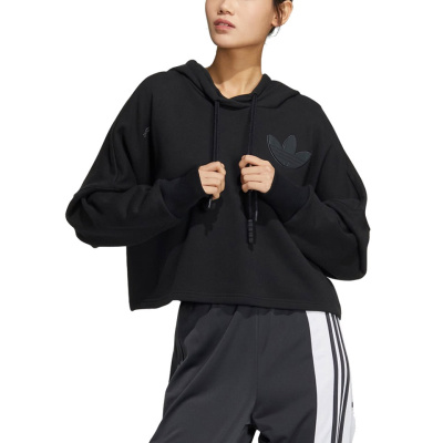 

Short Hoodie Oversize Black, Чёрный