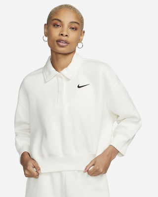 

Long Sleeve Fleece Polo White, Nike Long Sleeve Fleece Polo White