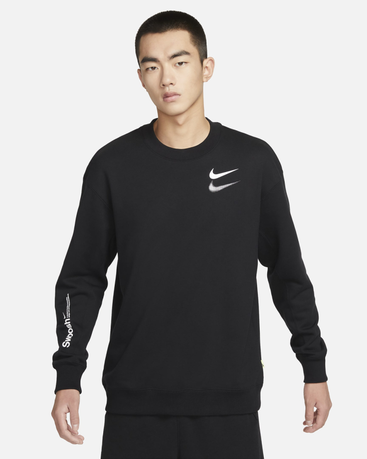 Nike Swoosh Fleece Sweatshirt Black FB1911010 Meet Market