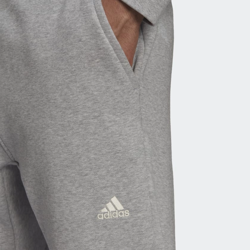 Adidas grey fleece sweatpants on sale