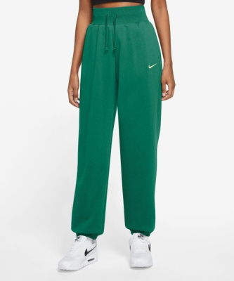 

Phoenix Fleece High-Waisted Pants Malachite, Зелёный