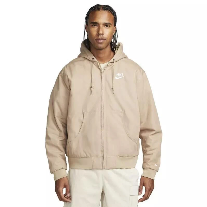 Nike Zip Hooded Jacket With Back Picture Beige DQ4184247 Meet Market