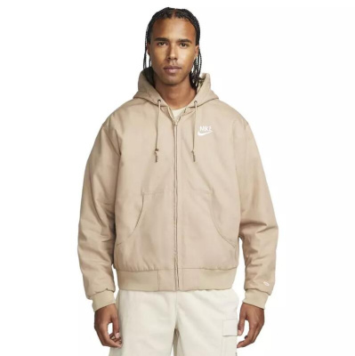 

Zip Hooded Jacket With Back Picture Beige, Бежевый