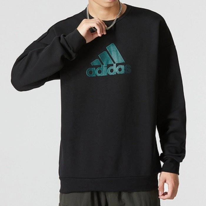 Oversize Sweatshirt With Big Logo Black