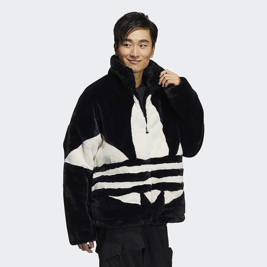 Adidas faux store fur hoodie