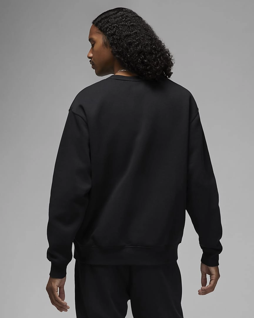 Essential Fleece Crew Sweatshirt Black фото