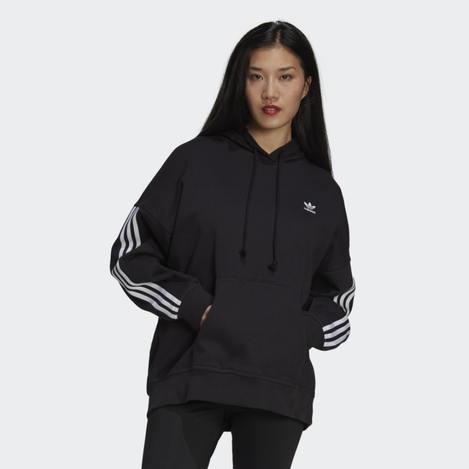 Adidas Adicolor Classics Oversize Hoodie Black H37799 Meet Market