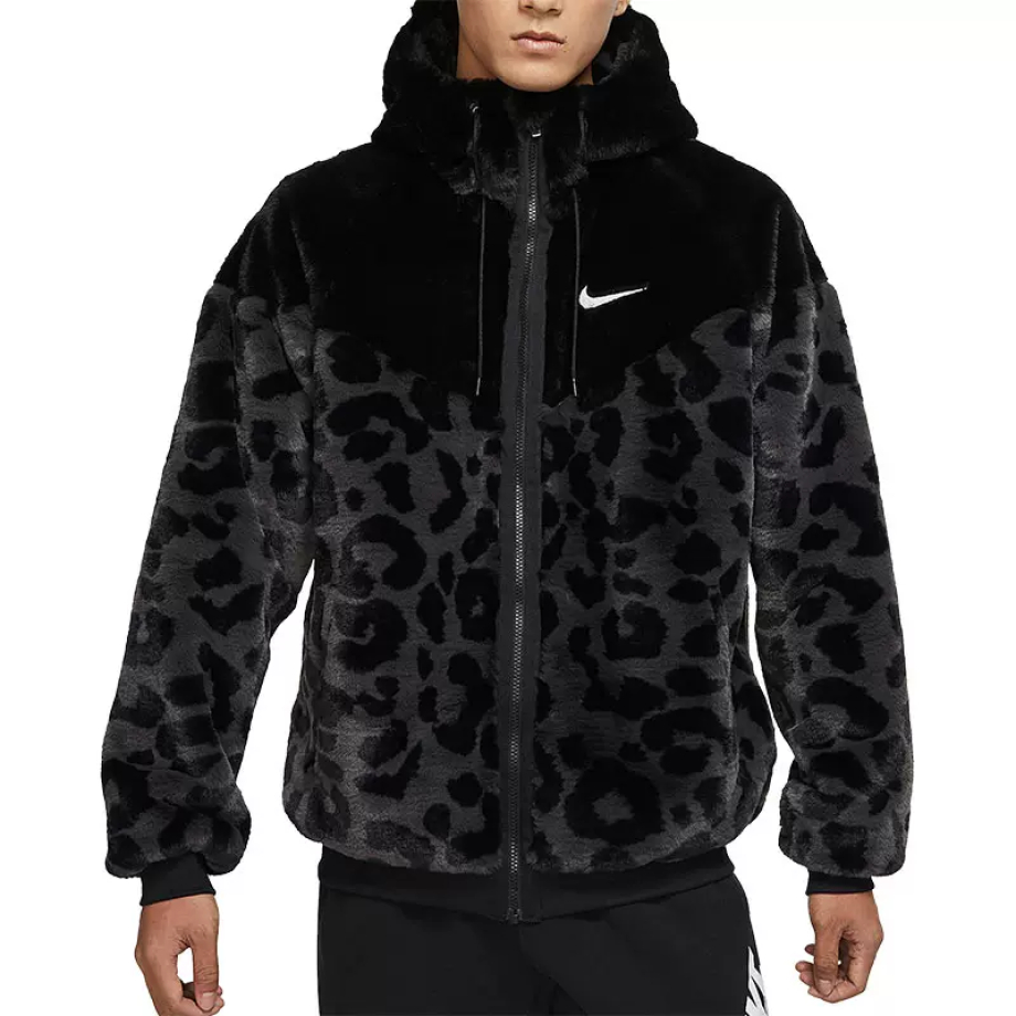 Nike Faux Fur Hooded Jacket Black Panther DH6683011 Meet Market