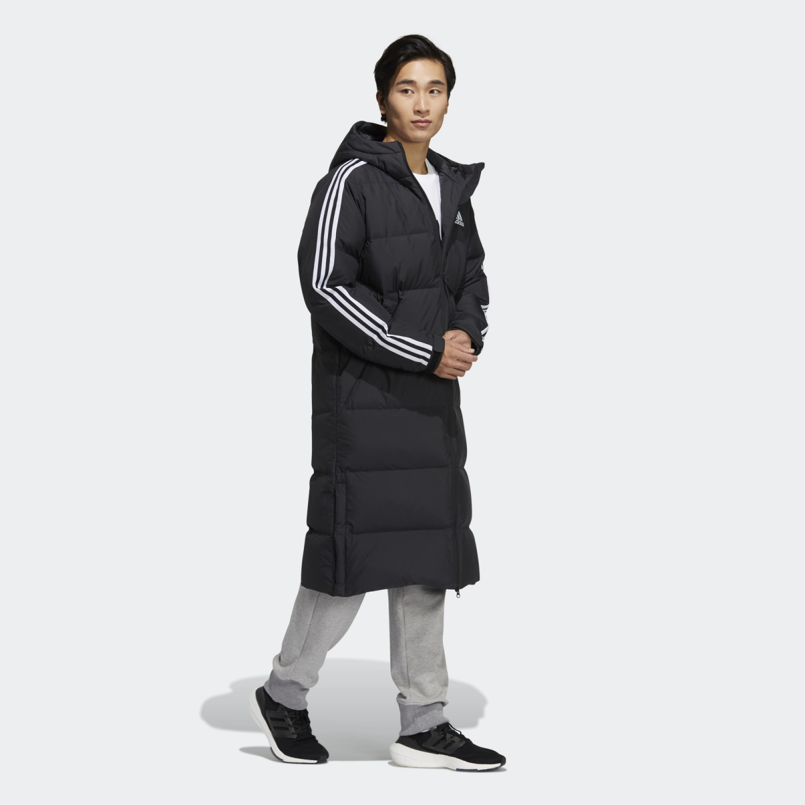 Adidas Elongated Utilitas 3 Stripes Hooded Jacket H20760 Meet Market