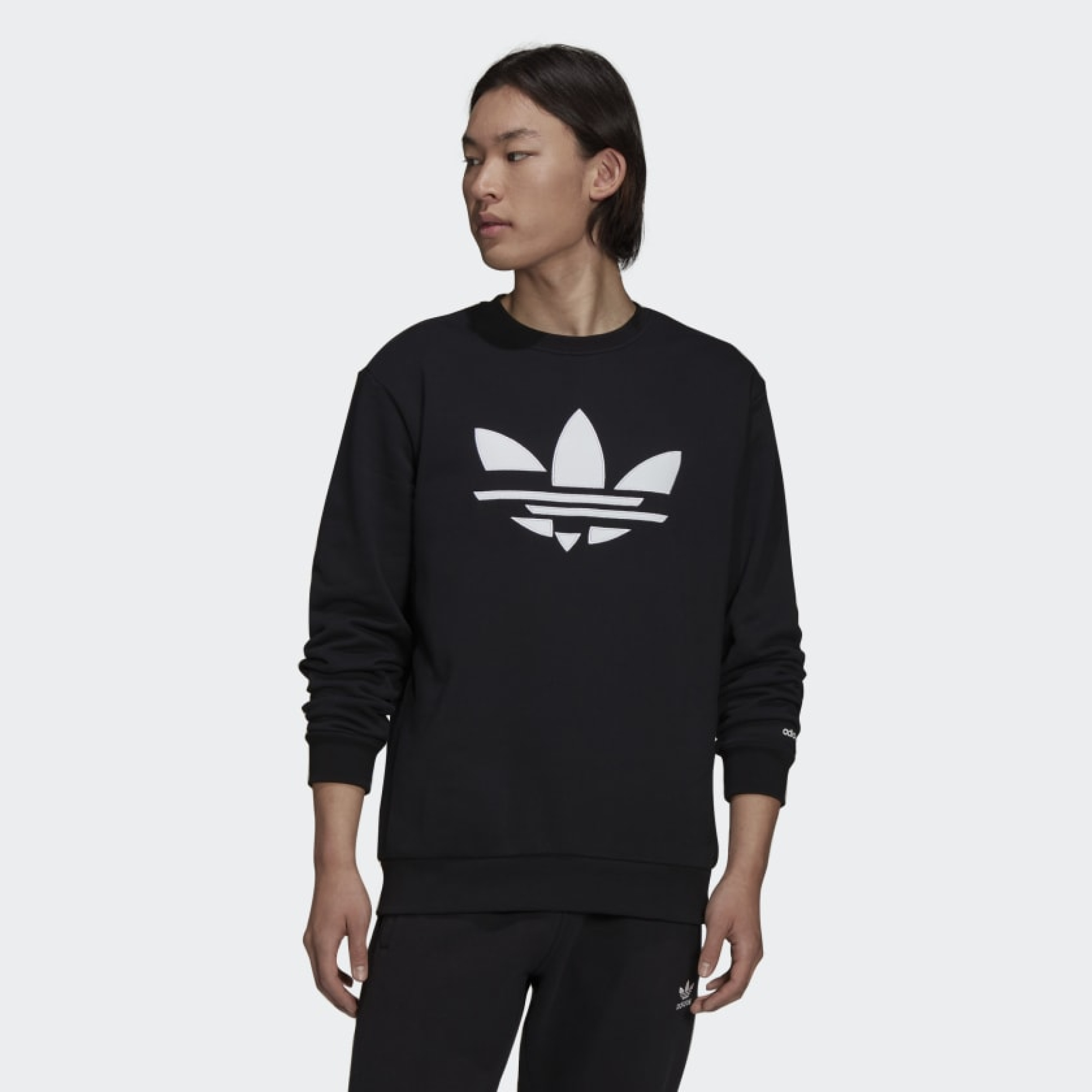 Adidas crew neck trefoil online