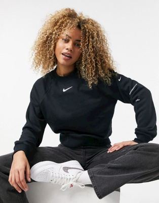 

Swoosh Sweatshirt With Back Pocket, Чёрный