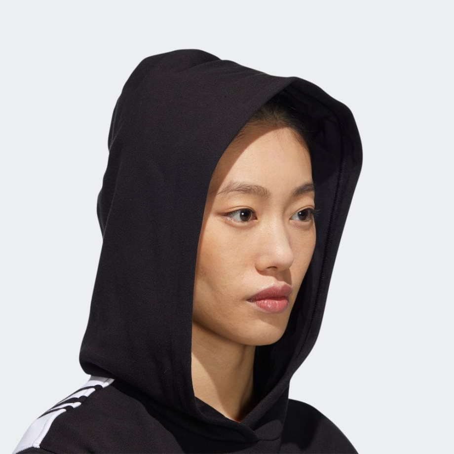 Adidas Originals 3 Stripes Crew Hoodie Black HH9449 Meet Market