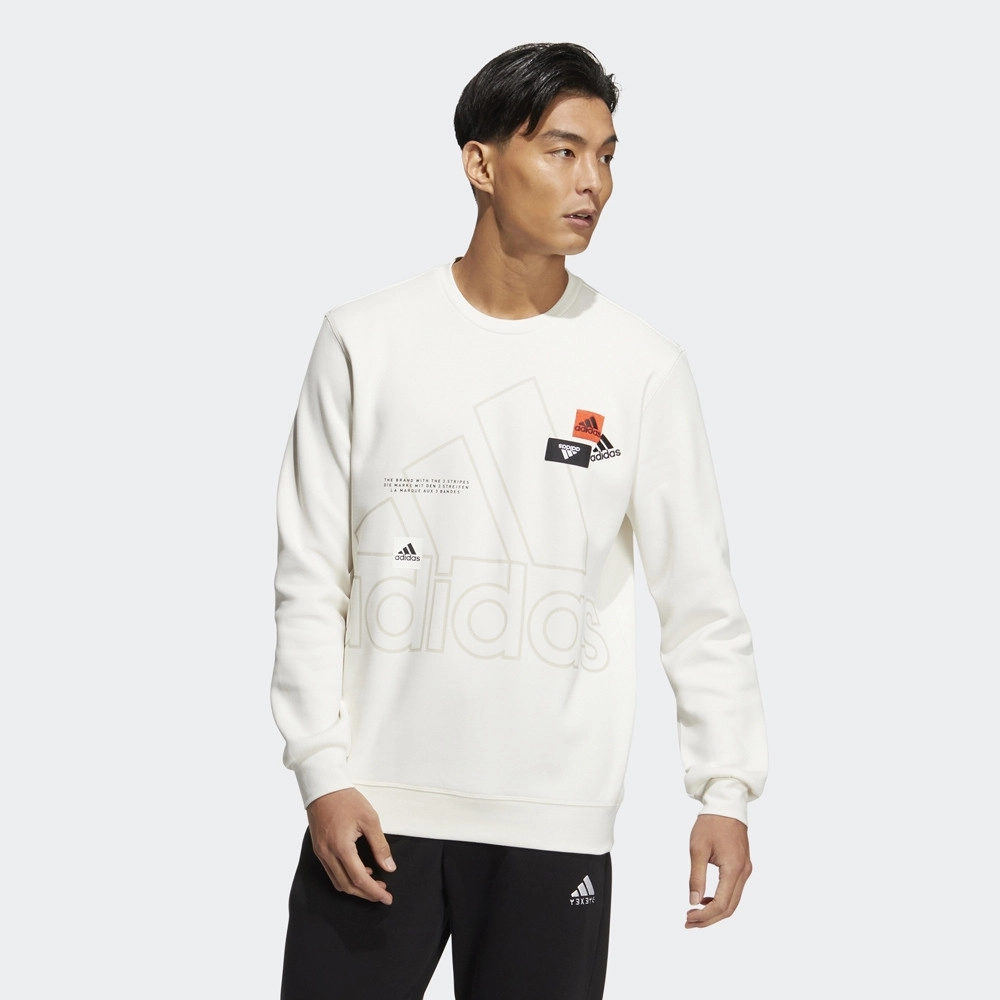 Adidas graphic crew sweatshirt online