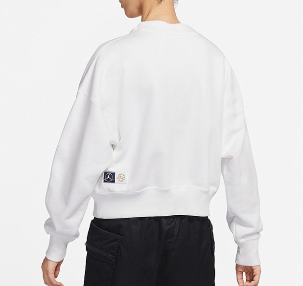 Oversize Crew Long Sleeve Tee Women White фото