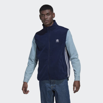 

Adicolr 3-Stripes Fleece Vest Night Indigo, Синий