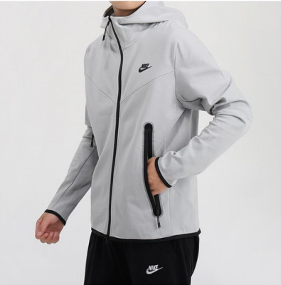 

Breathable Windproof Hooded Jacket Grey, Серый