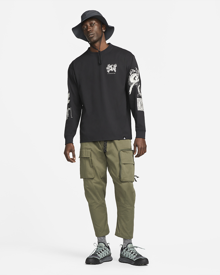 Nike acg long sales sleeve black