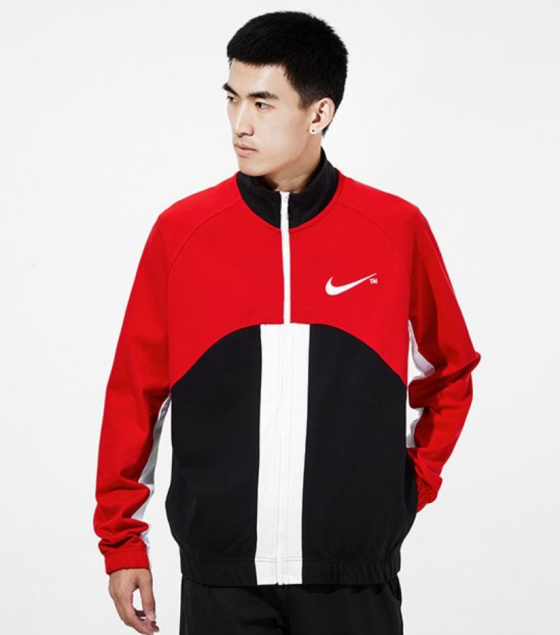 Nike black red clearance jacket