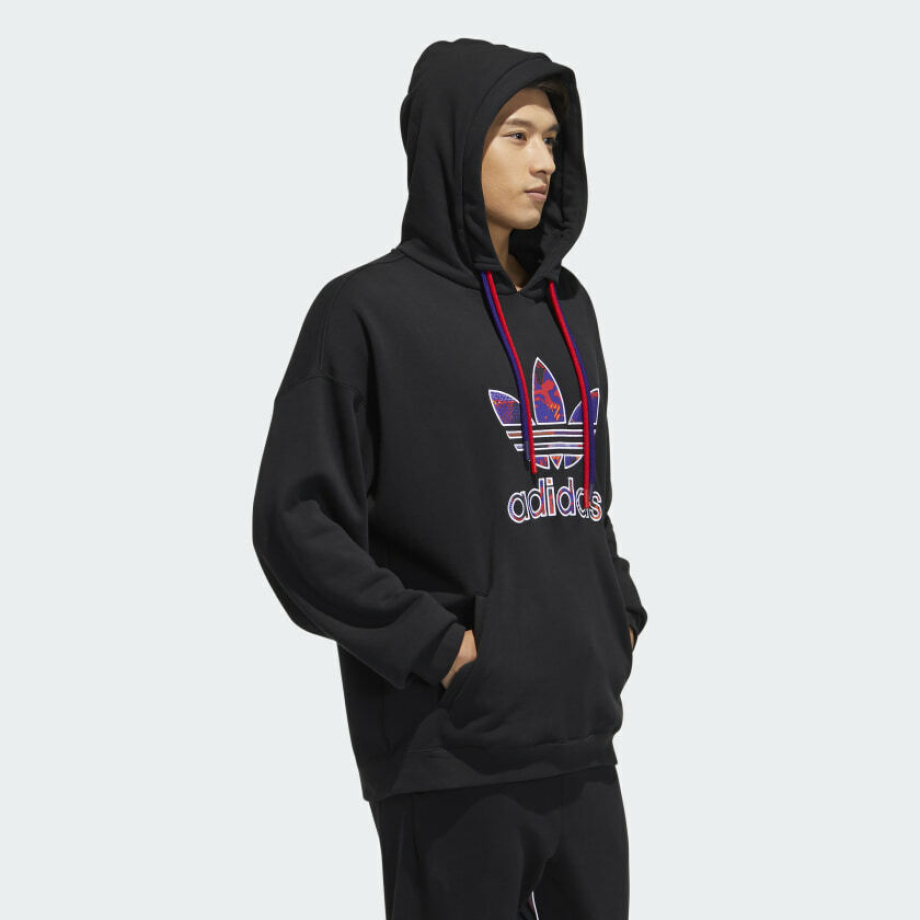 Adidas trefoil hoodie store xxl