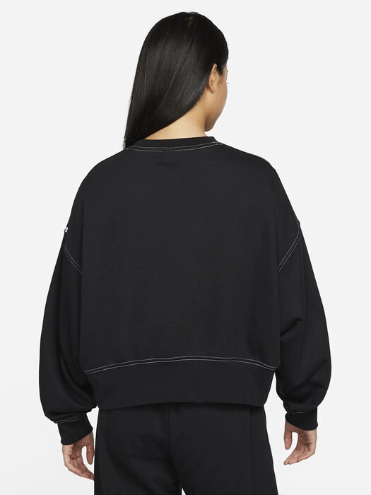 Oversize Swoosh Fleece Sweatshrt Black фото