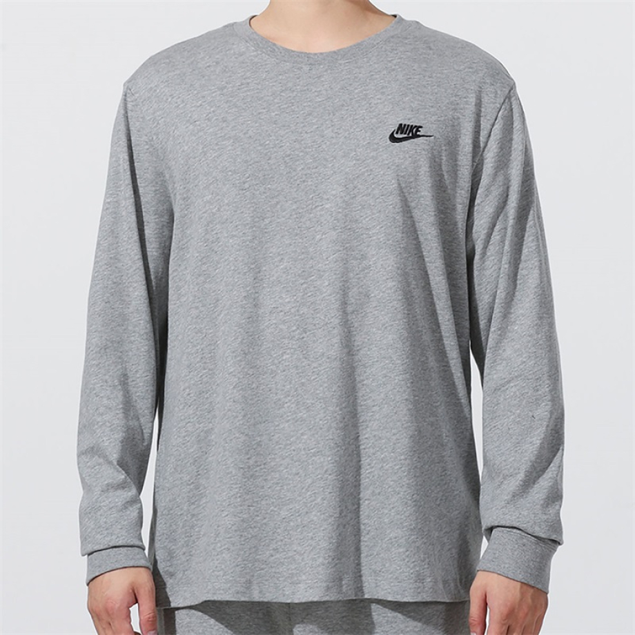 Nike Embroidered Loose Running Long Sleeve Tee Grey AR5194063 Meet Market