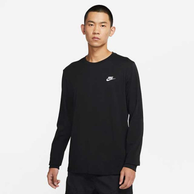 

Embroidered Loose Running Long Sleeve Tee Black, Чёрный
