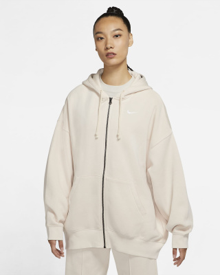 

Zip Oversize Kangaroo Light Beige, Белый