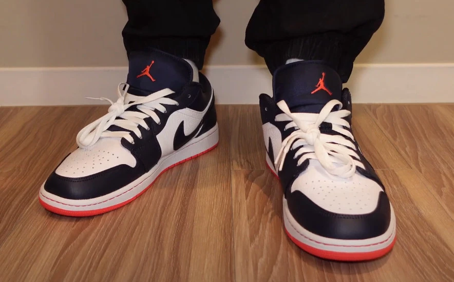 Air Jordan 1 Low Obsidian Ember Glow фото