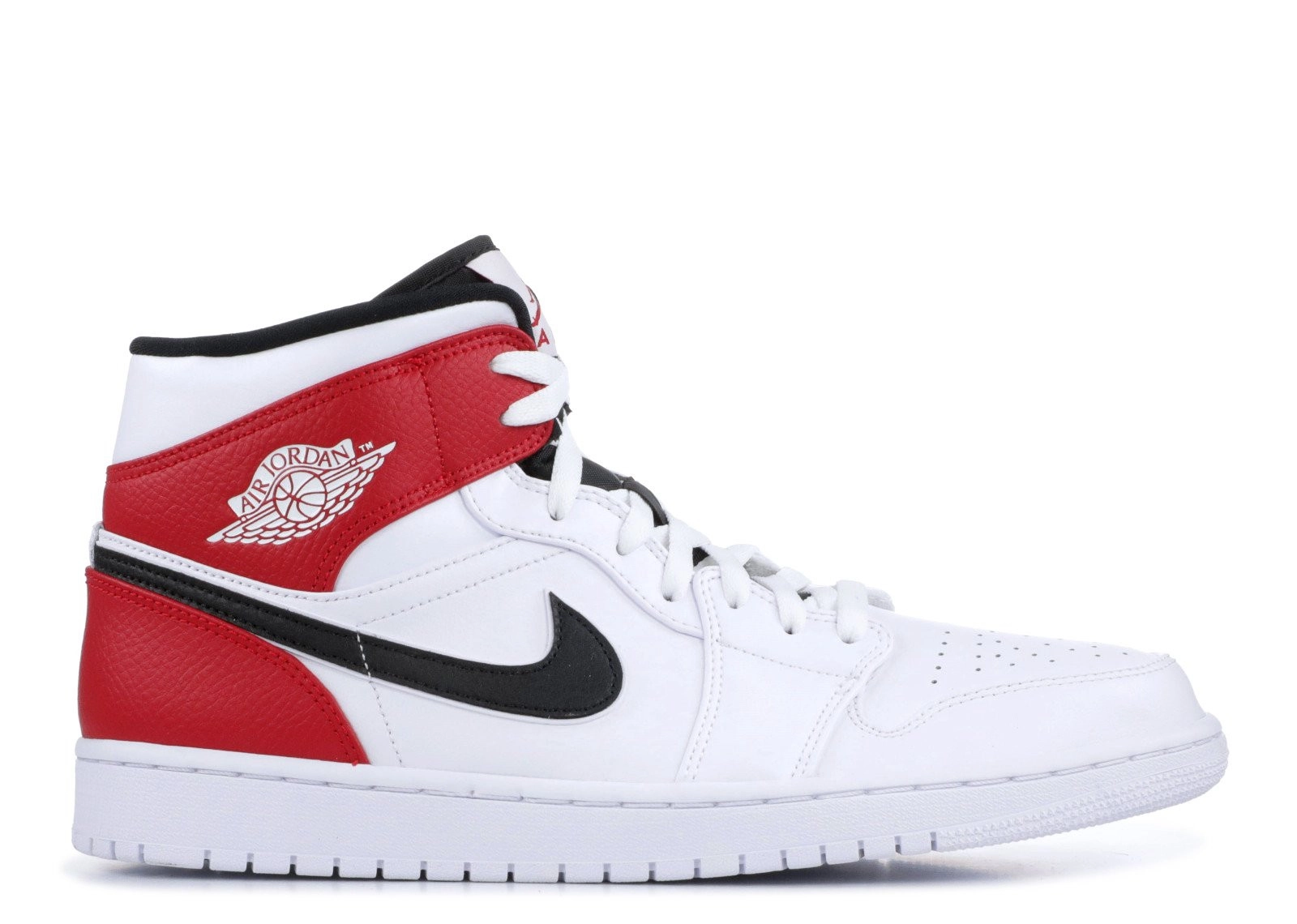 Air Jordan 1 Mid 1 Mid White Chicago фото