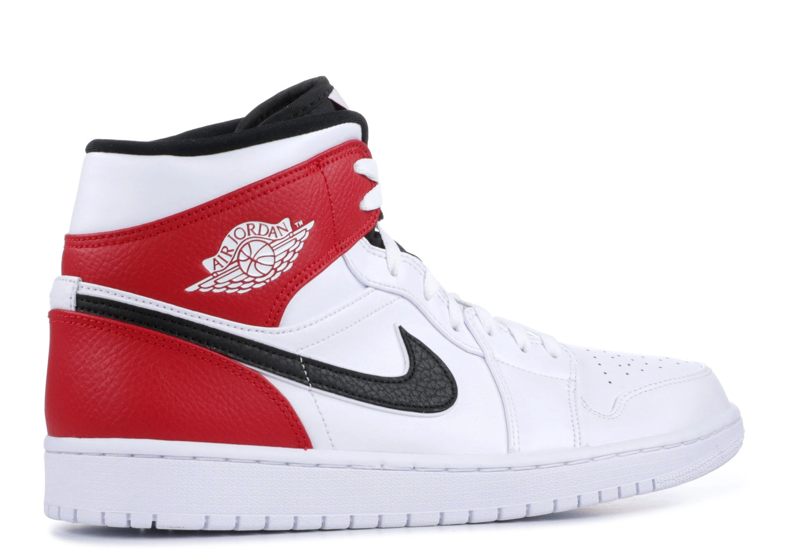 Air Jordan 1 Mid 1 Mid White Chicago фото