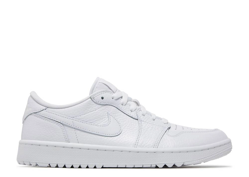 Air Jordan 1 Low Golf Triple White фото