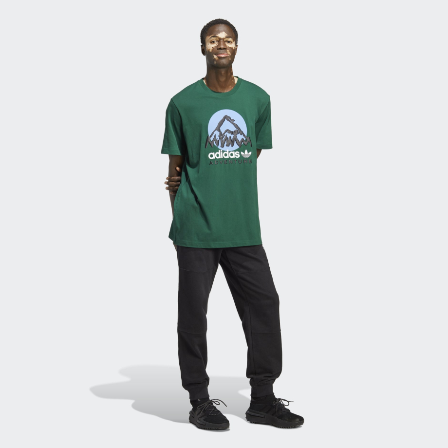 Adidas green tee online