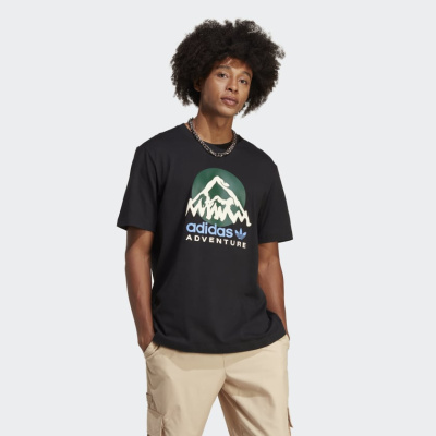 

Adventure Moutain Front Tee Black, Чёрный